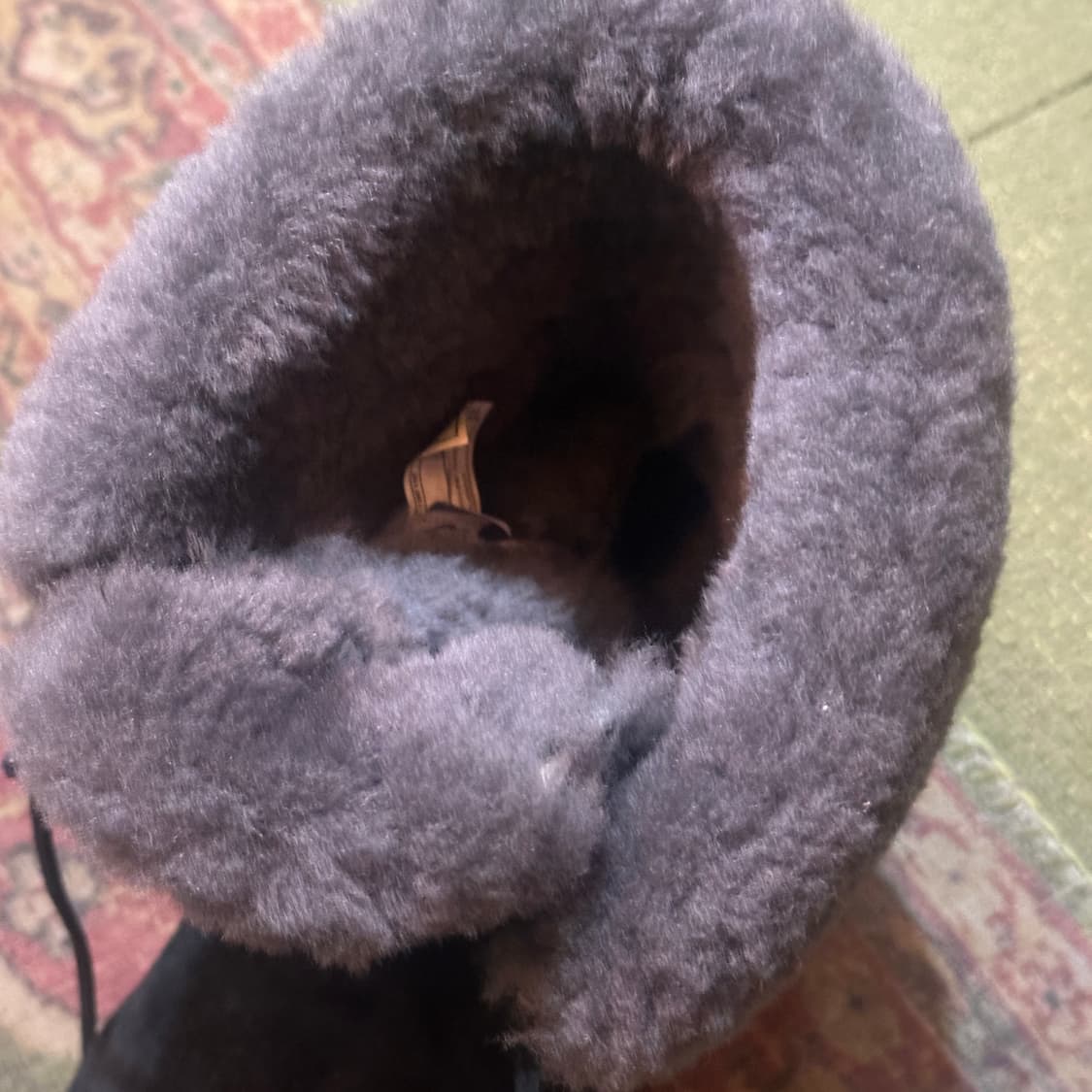 어그 쉽 스킨 레더 퍼 윈터 퍼 부츠 상품이미지5