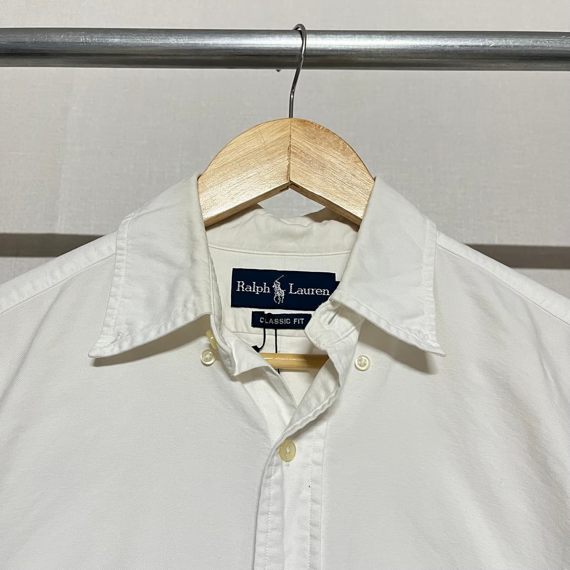 폴로 랄프로렌 클래식핏 화이트 셔츠 M 상품이미지3