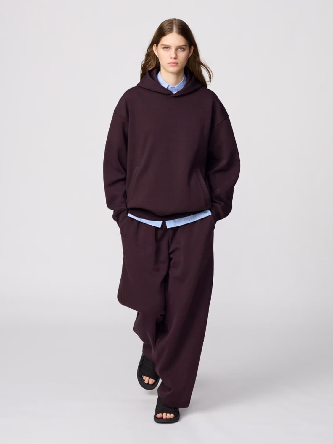 스웨트 오버사이즈 풀파카 후드 상품이미지3