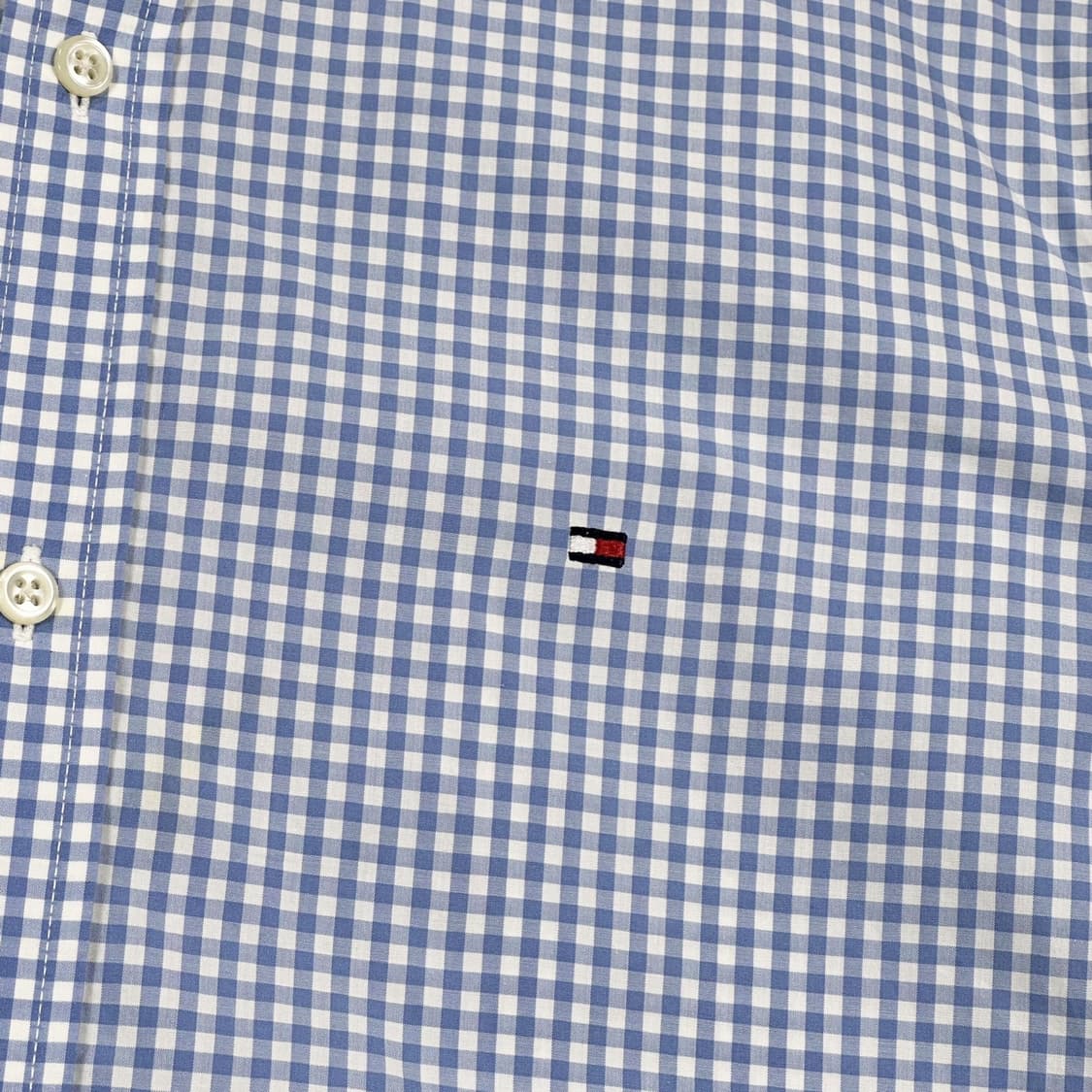 타미힐피거 플래그 스카이블루 체크셔츠 (S) 상품이미지3