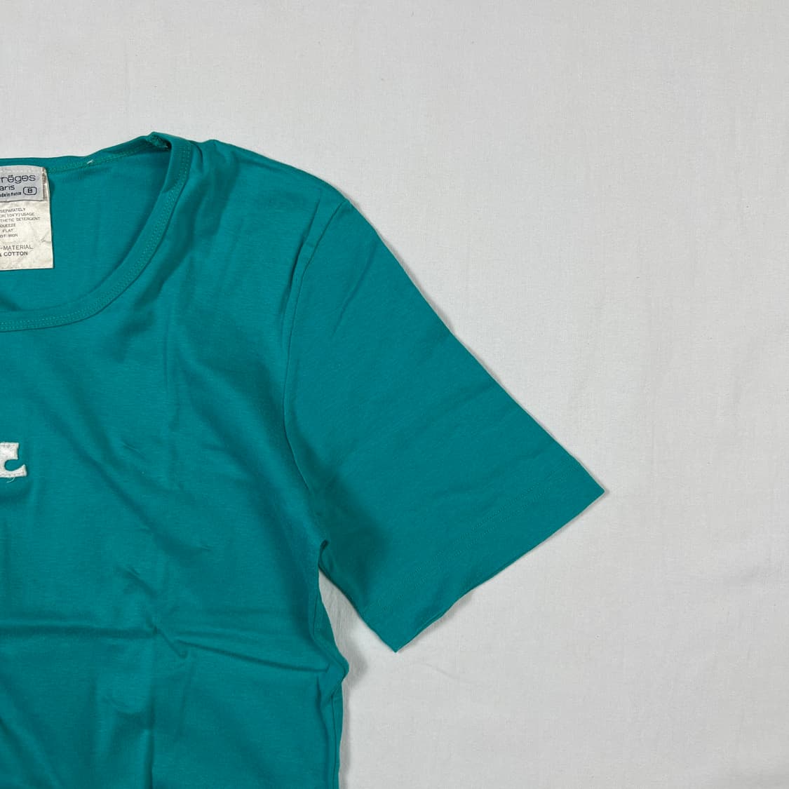 80‘s 꾸레주 꾸레쥬 courreges 로고 반팔티 상품이미지3