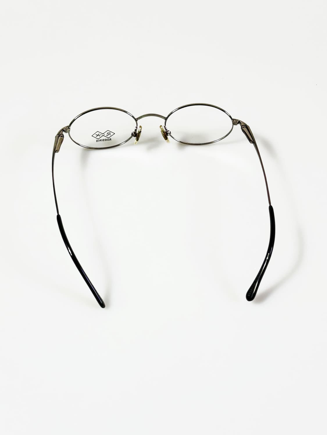 90s ROSSINIS 실버 메탈 슬림 오벌 프레임 빈티지 안경 상품이미지5