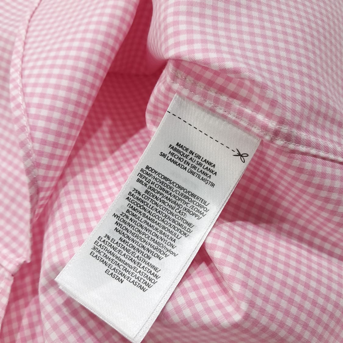 CL802 S 폴로 핑크 마이크로 체크 셔츠 남방 상품이미지5