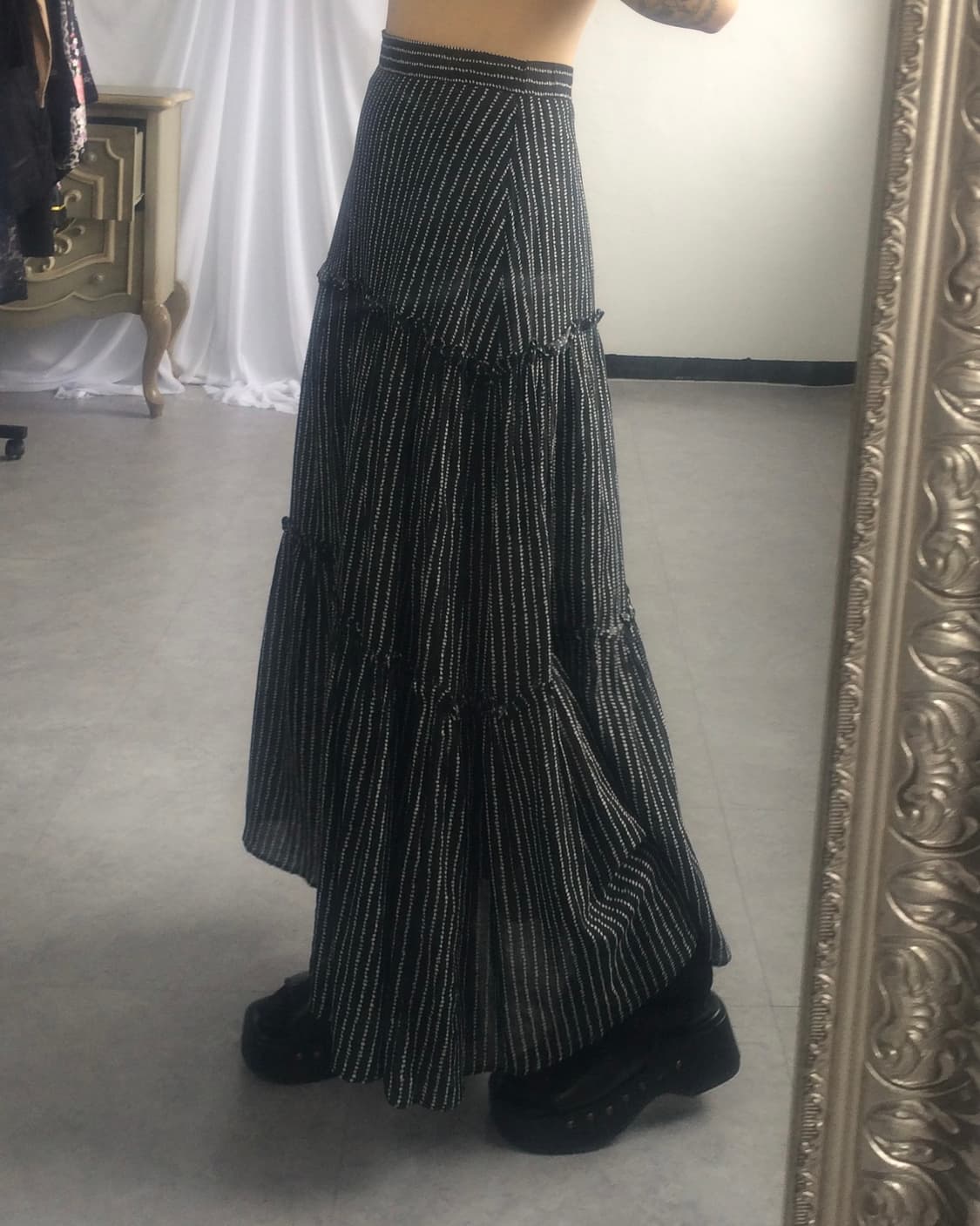 Stripe pattern long skirt 상품이미지8