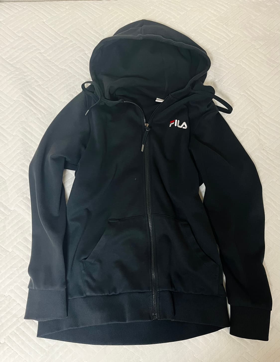 필라 FILA 검정 후드집업 상품이미지1