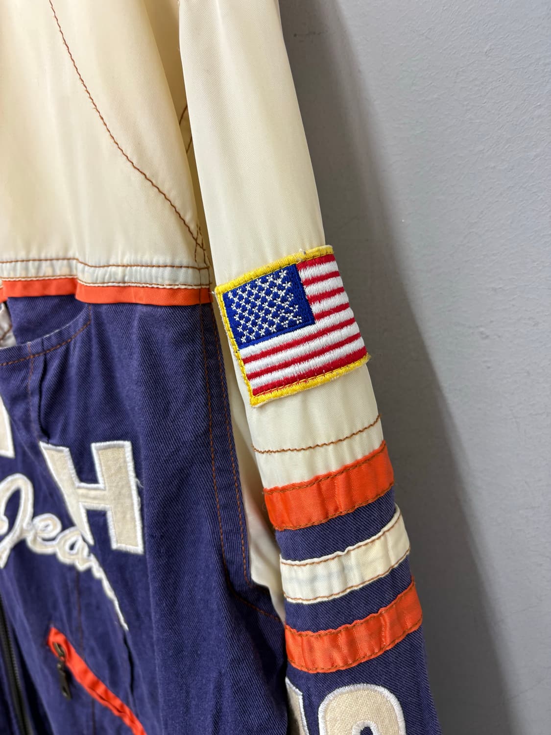 빈티지 풀자수 배색 트랙자켓 A3191 상품이미지4