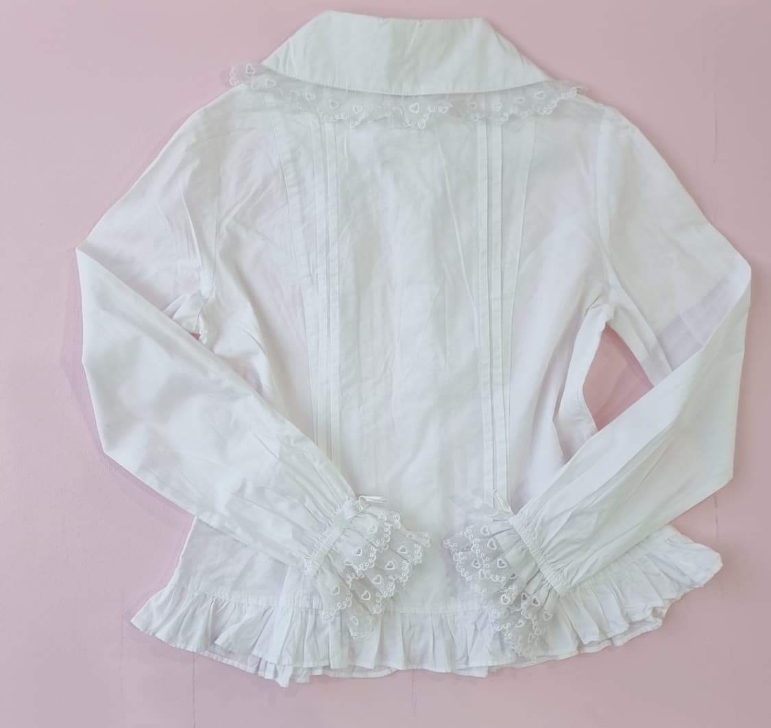 엔젤릭 프리티(Angelic Pretty) 화이트 레이스 리본 블라우스 상품이미지6