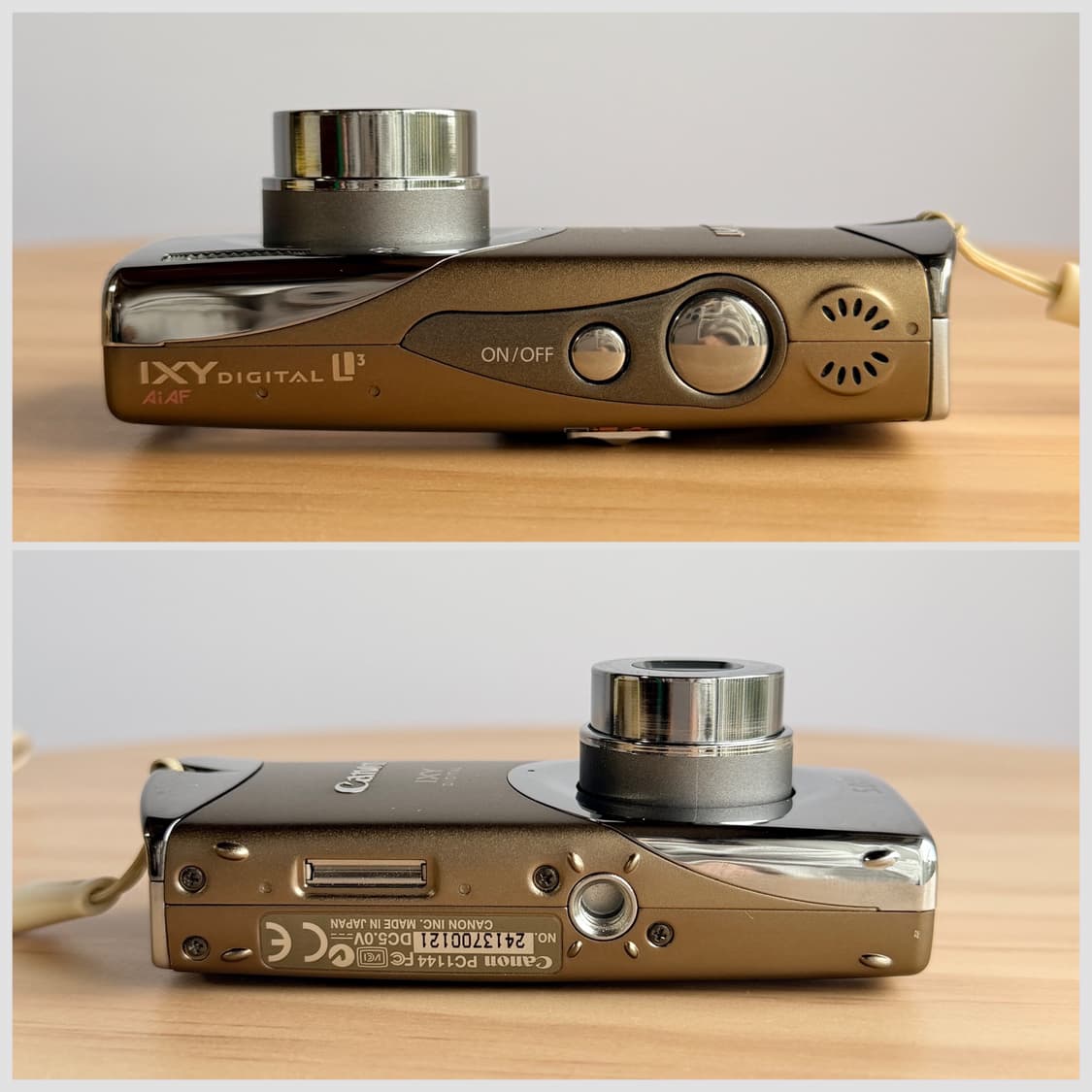 ✨희귀템풀박스✨캐논 IXY L3 샴페인 골드 빈티지디카 상품이미지6