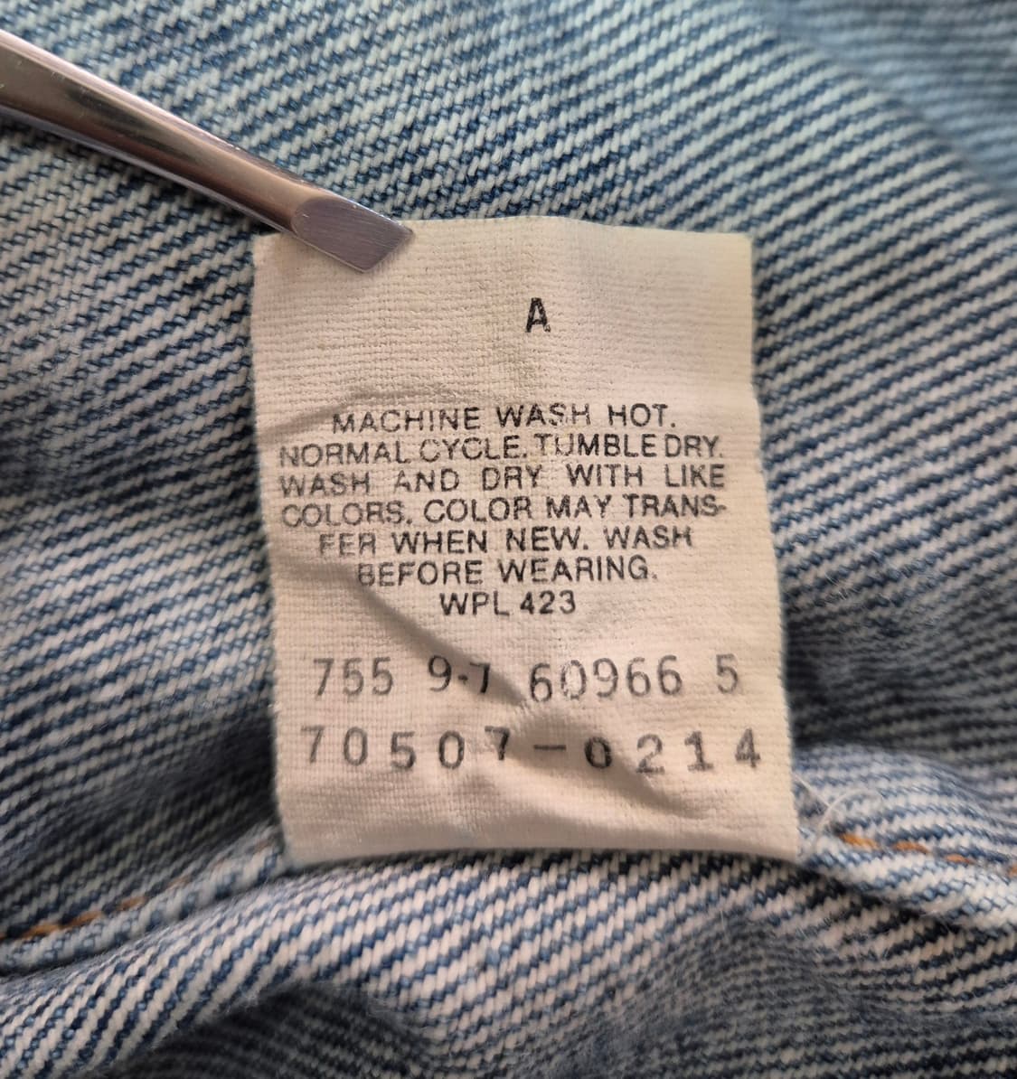 [실측 L] 80s US Made 리바이스 트러커 -113 상품이미지6