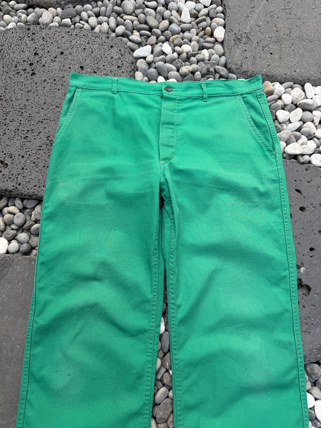 1980s GREEN FRENCH WORK PAINTER 프렌치워크팬츠 상품이미지3