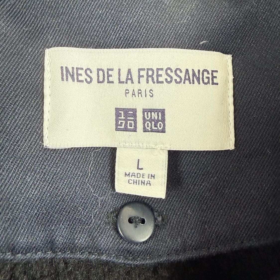 (L) 유니클로 X 르메르 피그먼트 코튼 더블 트렌치 코트 네이비 상품이미지3