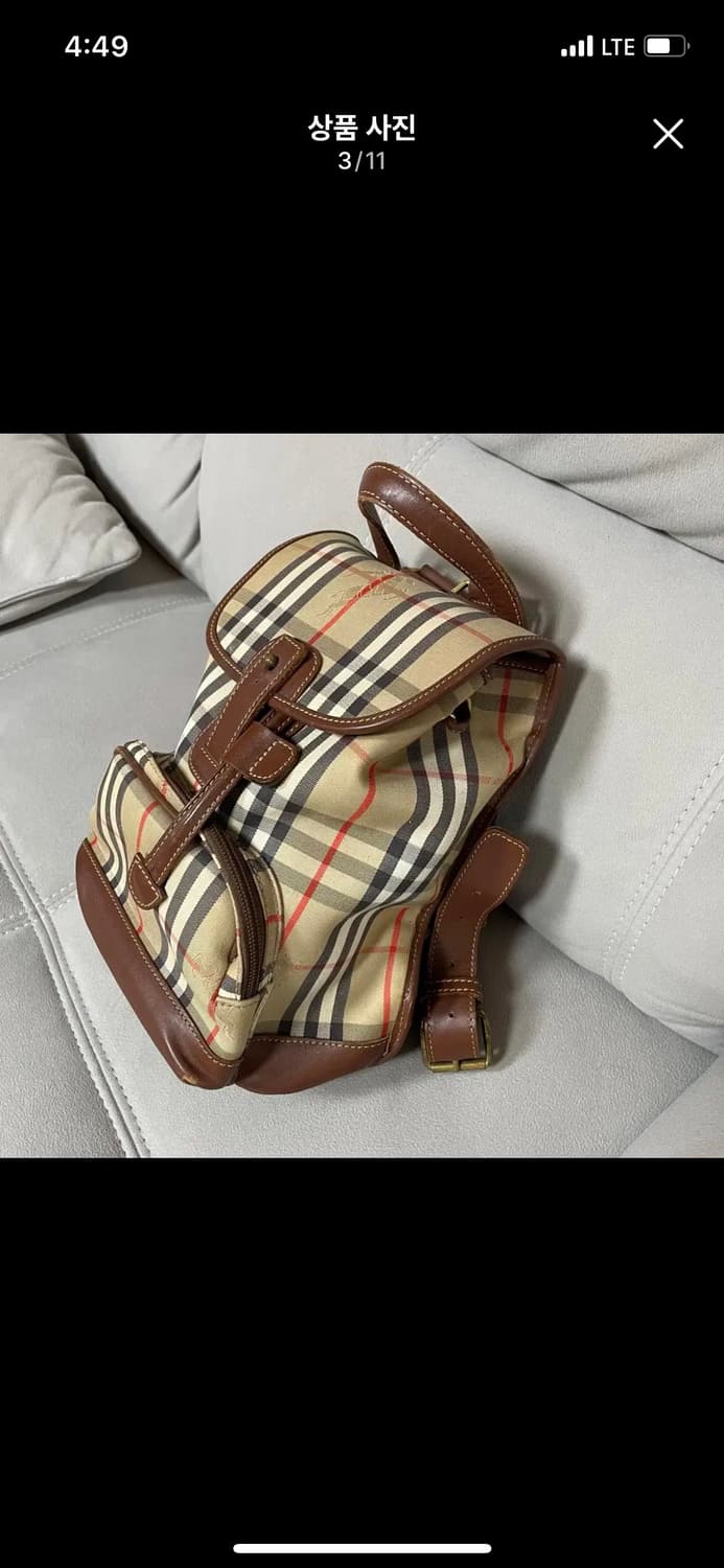 버버리 BURBERRY 정품 레더 백팩 카디널레드 프라다 명품  상품이미지2