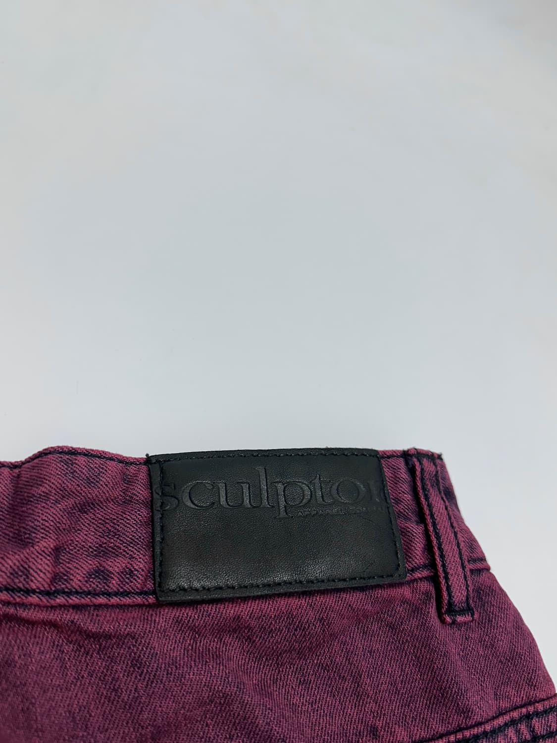 스컬프터 데미지 나염 블리치 데님팬츠 상품이미지5