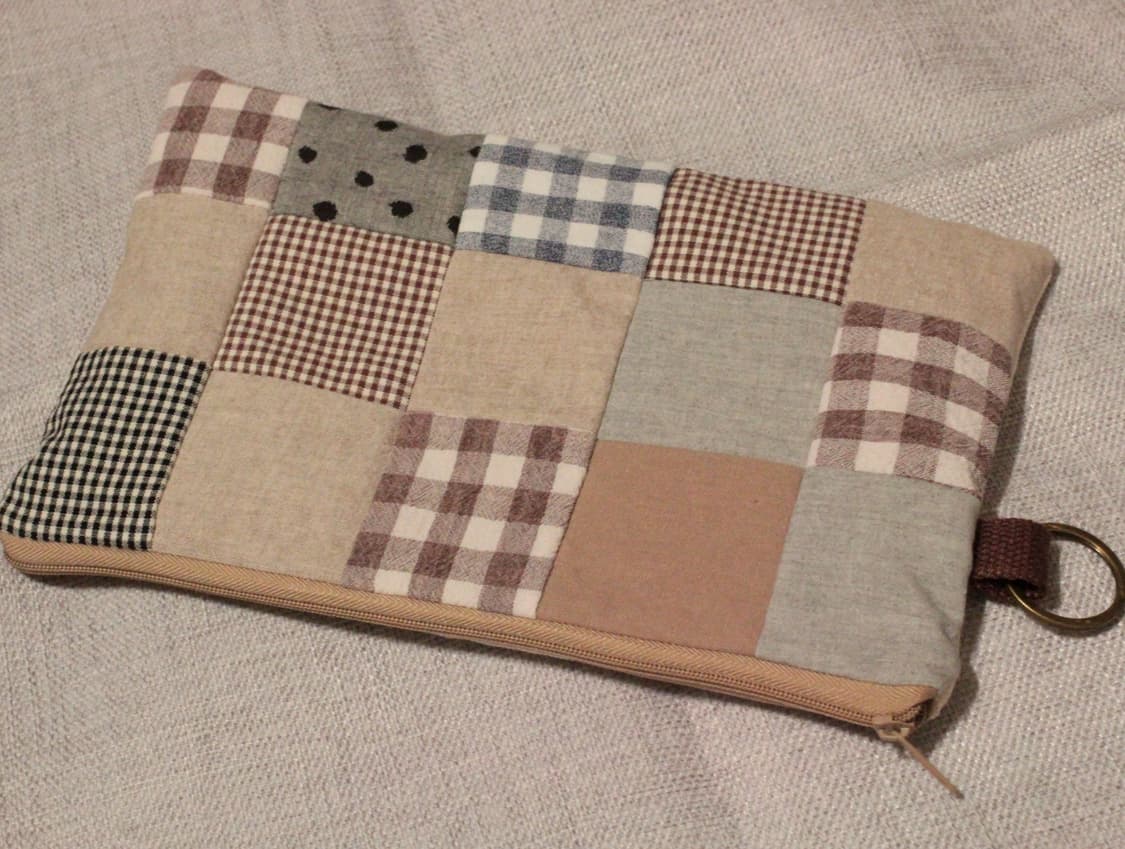 핸드메이드 패치워크 지퍼 파우치 상품이미지3
