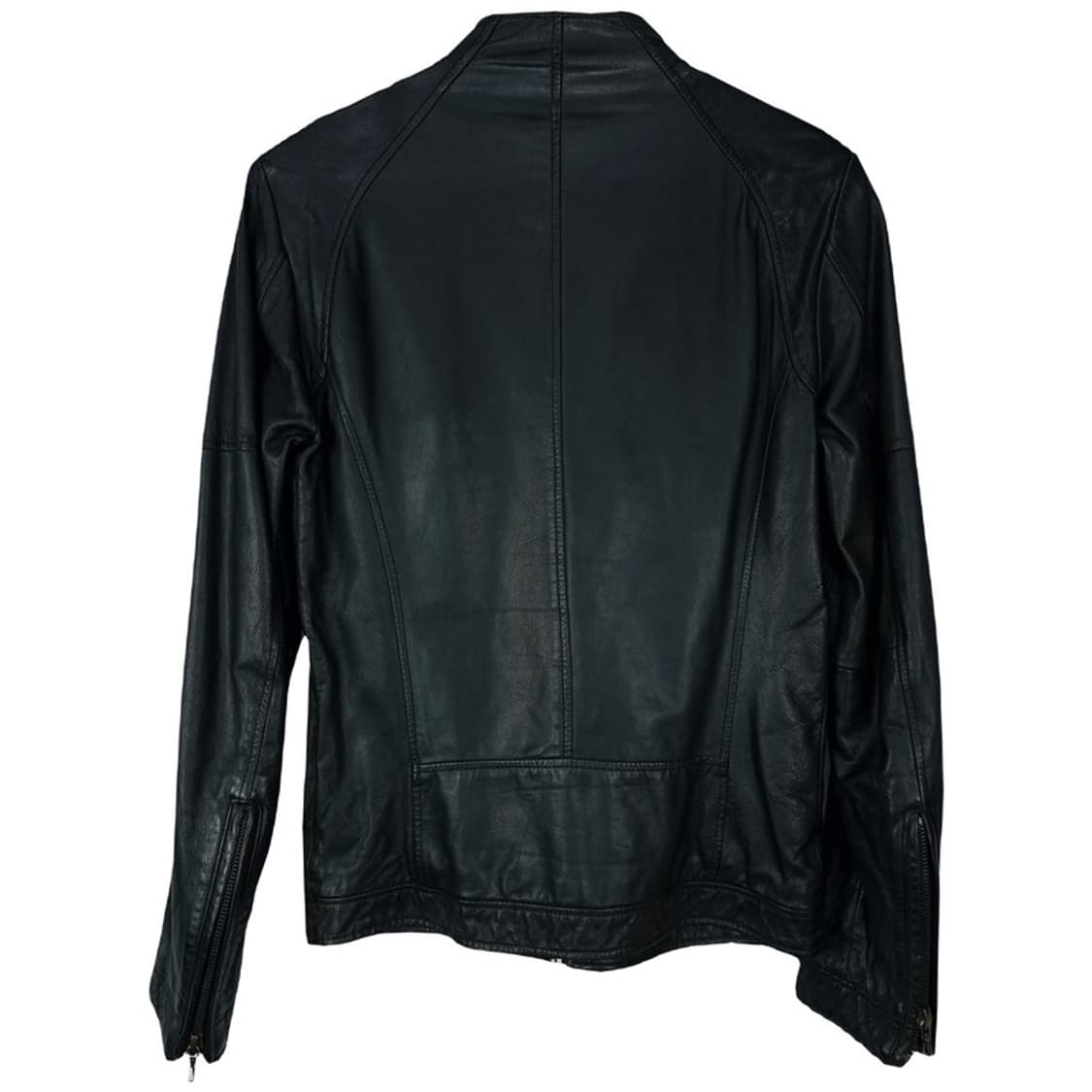 [셸락] 재팬 리얼 고트 스킨 슬림핏 고딕 가죽 자켓 블랙 M17844 상품이미지3