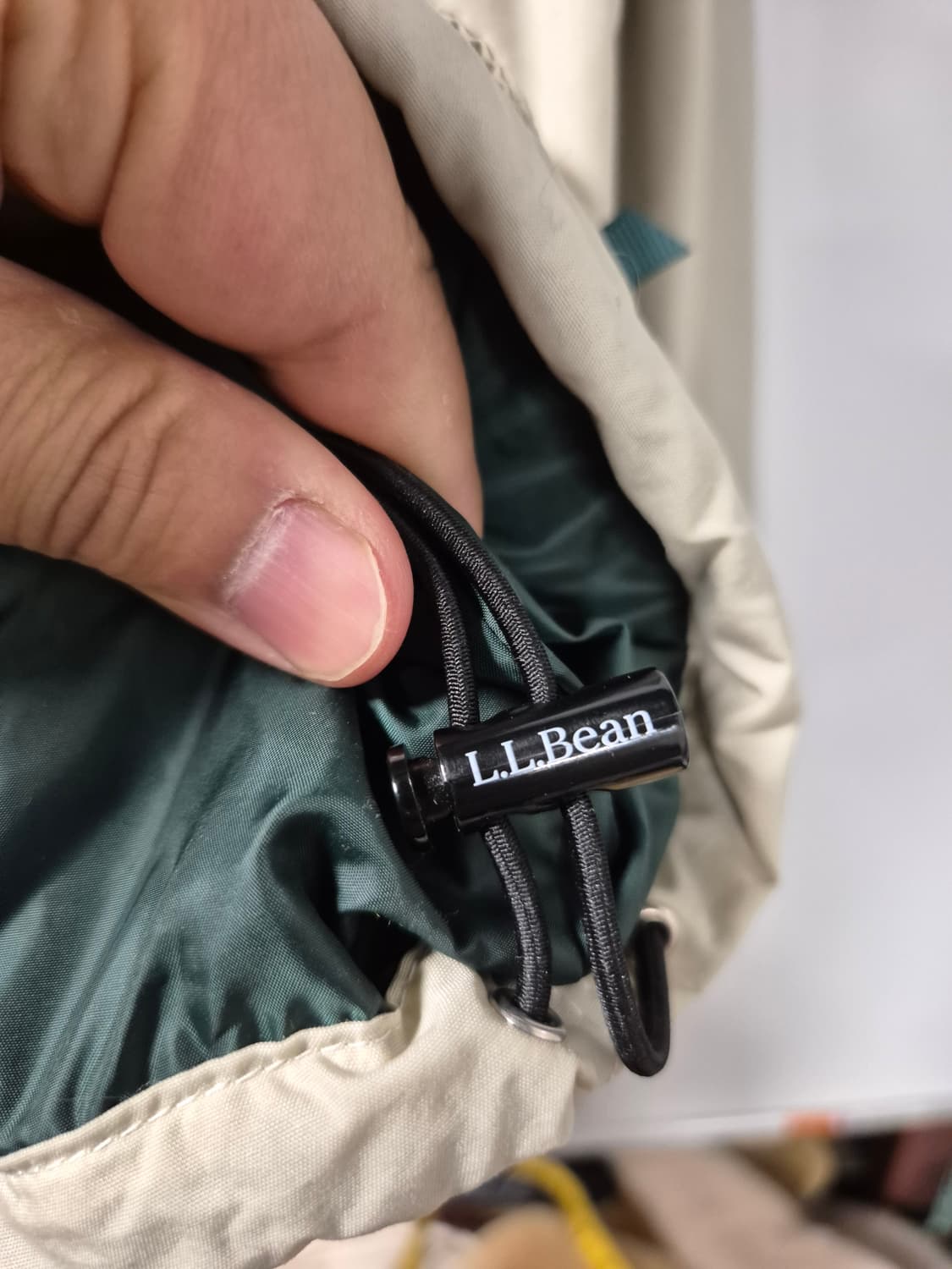 L.L.Bean 베이지색 바람막이 자켓 M사이즈(상태A급) 상품이미지8