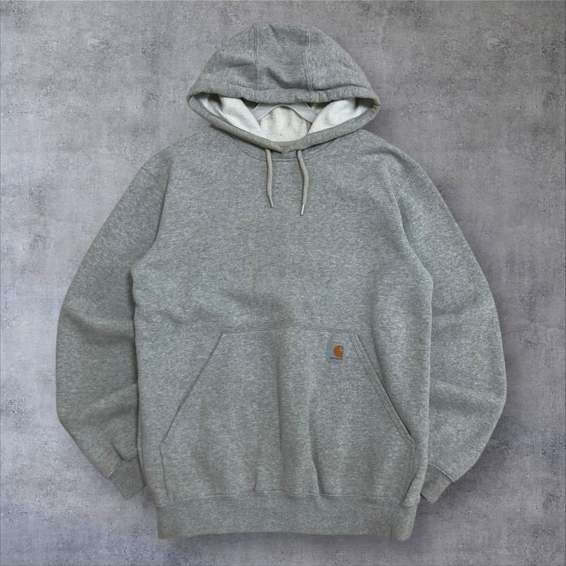 칼하트 박스 로고 그레이 후드티 상품이미지1