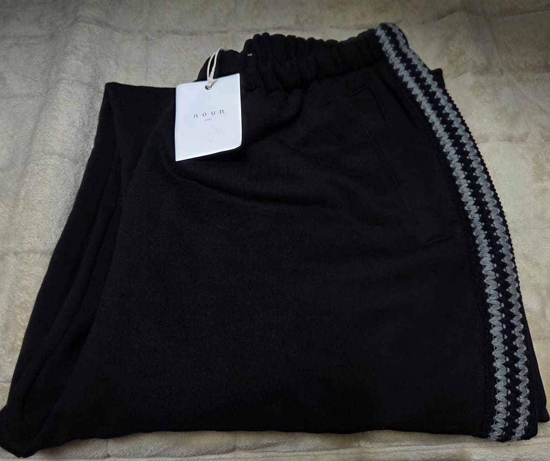 [새상품]노운 트랙 스웻팬츠 track sweat pants black 상품이미지3