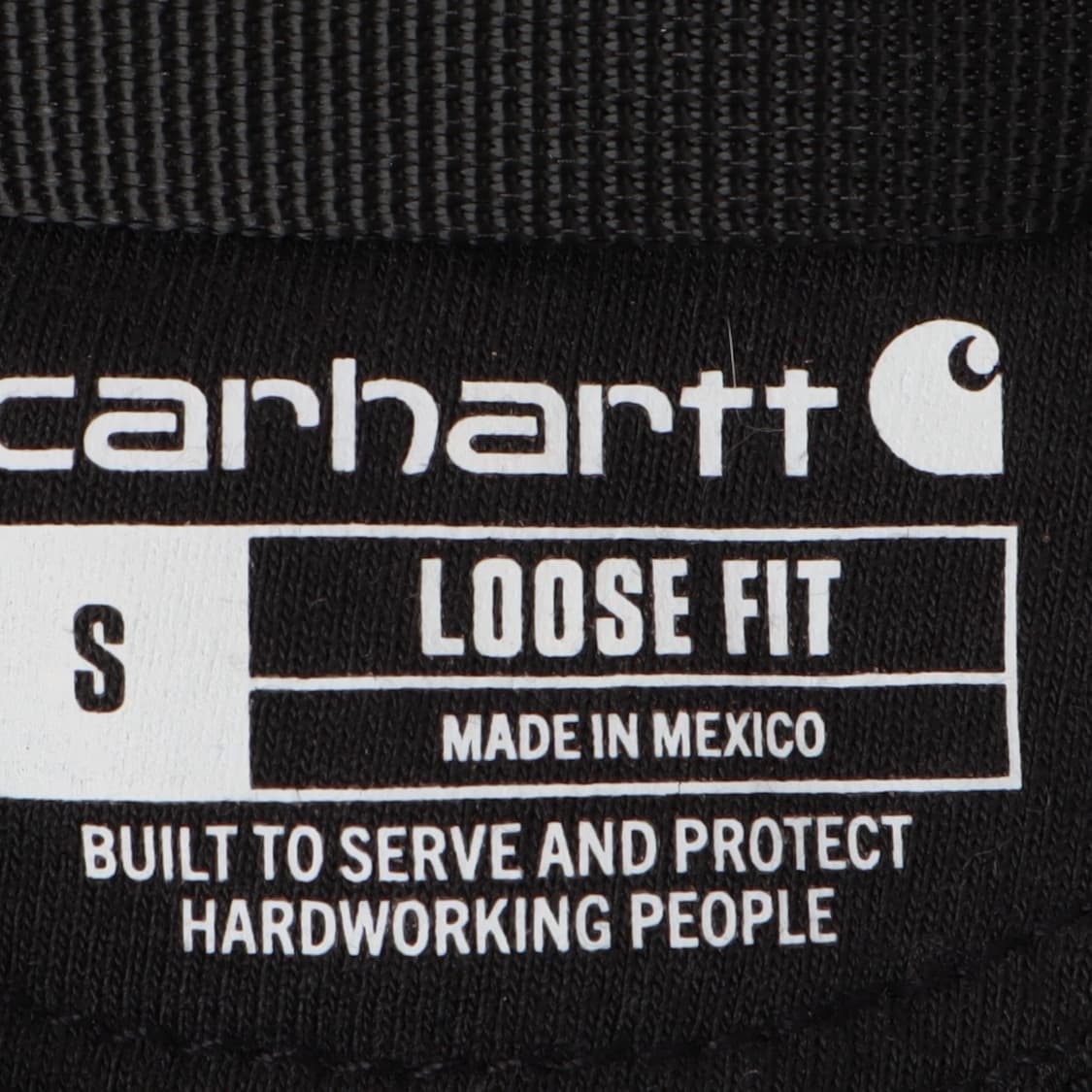 칼하트 k122 루즈핏 블랙 코튼 후드집업 상품이미지8