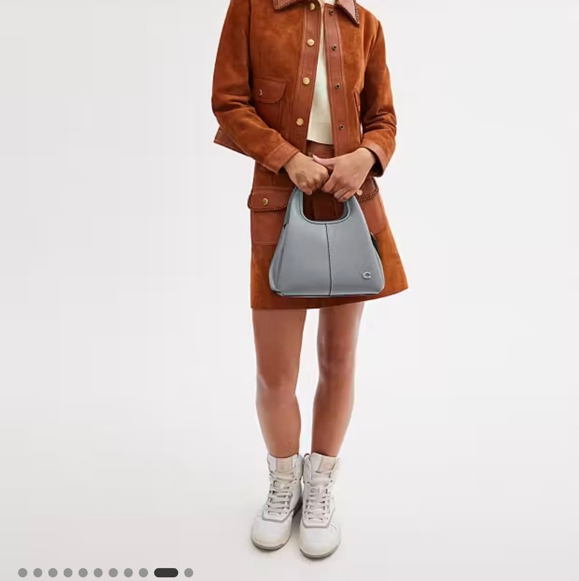 Coach 코치 라나 숄더백 23 Gray blue 상품이미지5