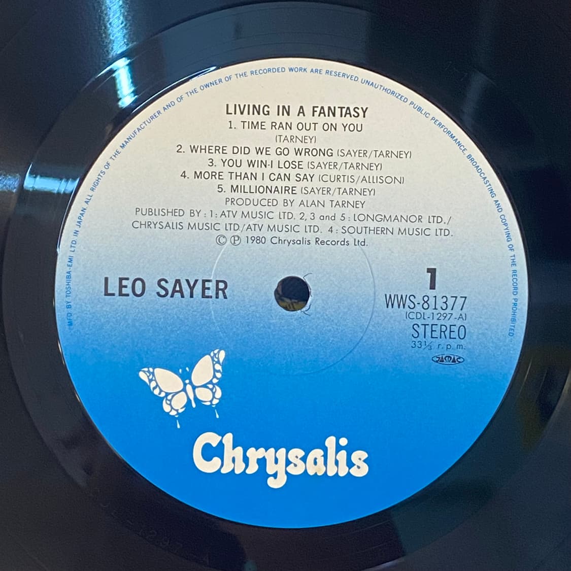 (LP) Leo Sayer - Living In A Fantasy 상품이미지4
