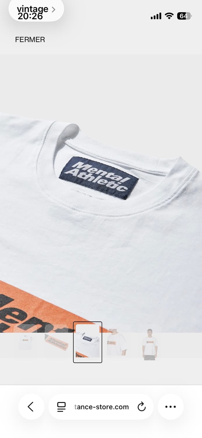 로아 x 멘탈 에슬레틱 반팔 티셔츠 L / mental athletic  상품이미지4