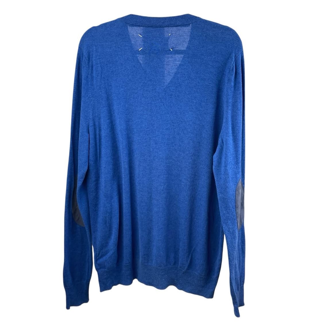 Maison Margiela  엘보우 레더 패치 브이넥 니트 상품이미지2