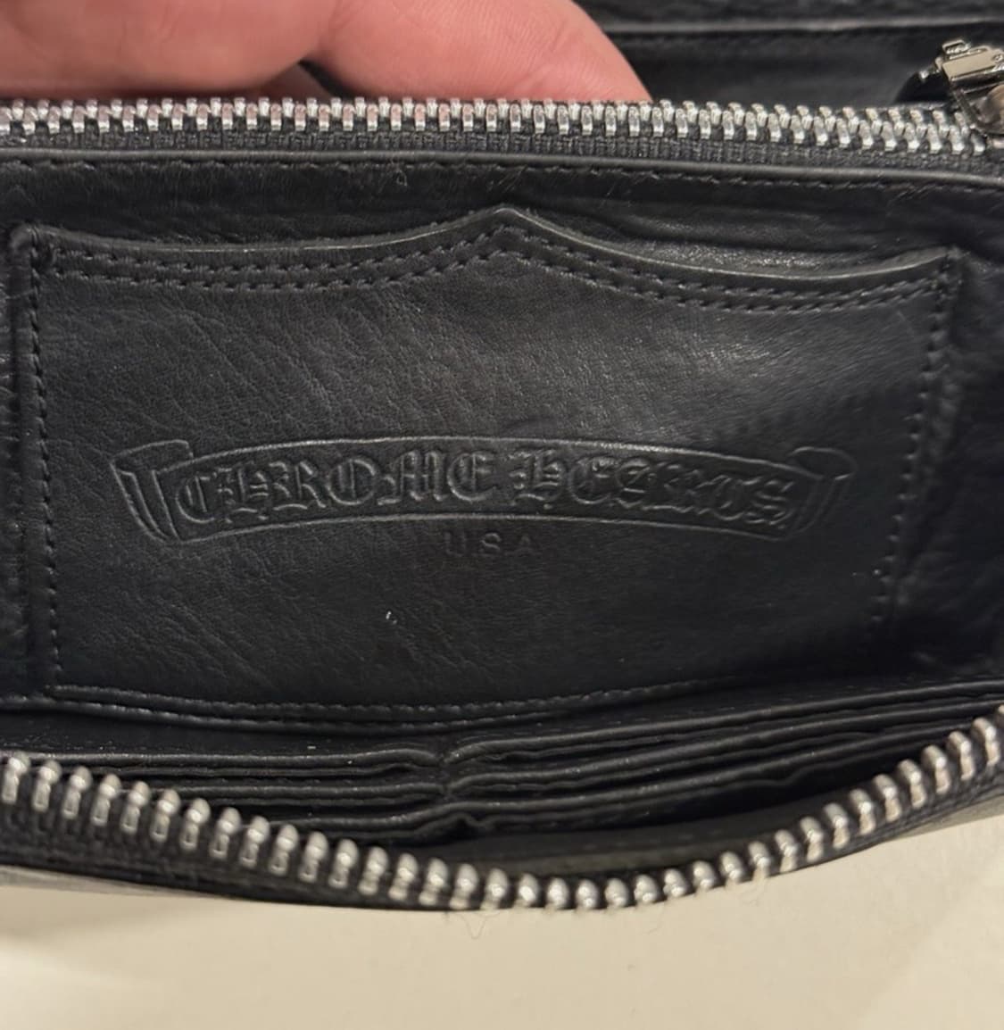 크롬하츠 레더 패치 지갑 상품이미지2