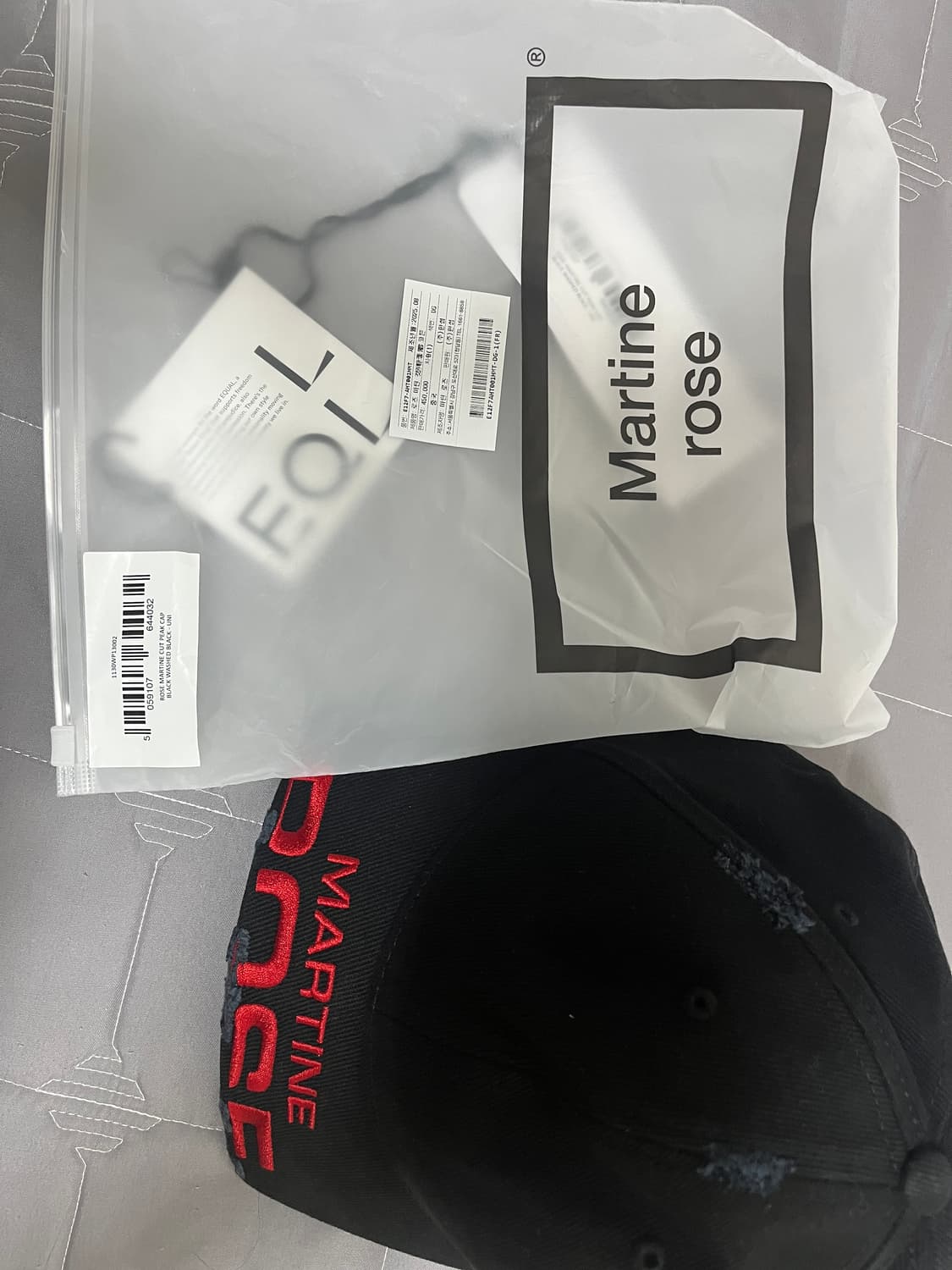 마틴로즈 컷 픽 캡 블랙 상품이미지4