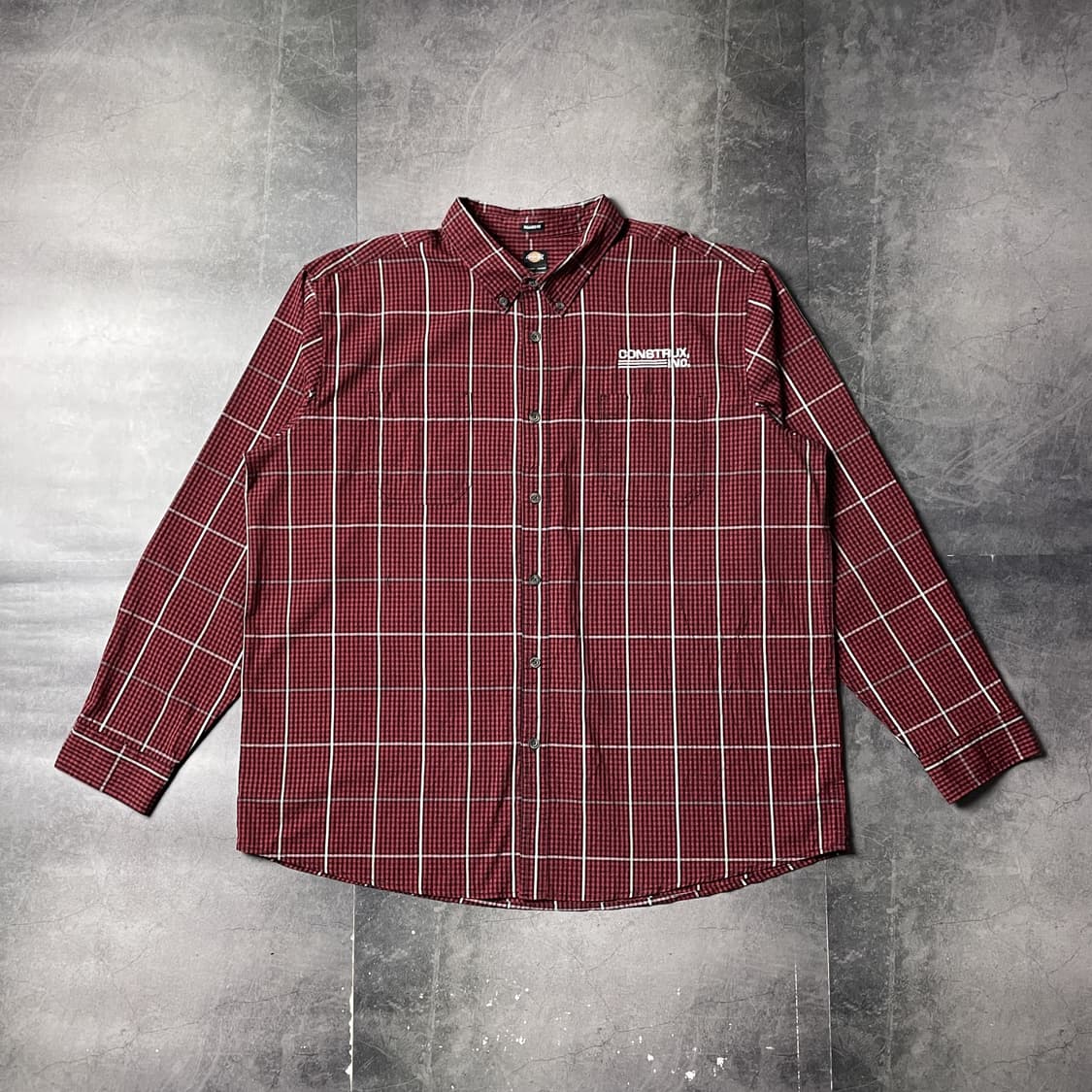 DICKIES 디키즈 레드 체크 다운버튼 워크 셔츠 A01046 상품이미지1