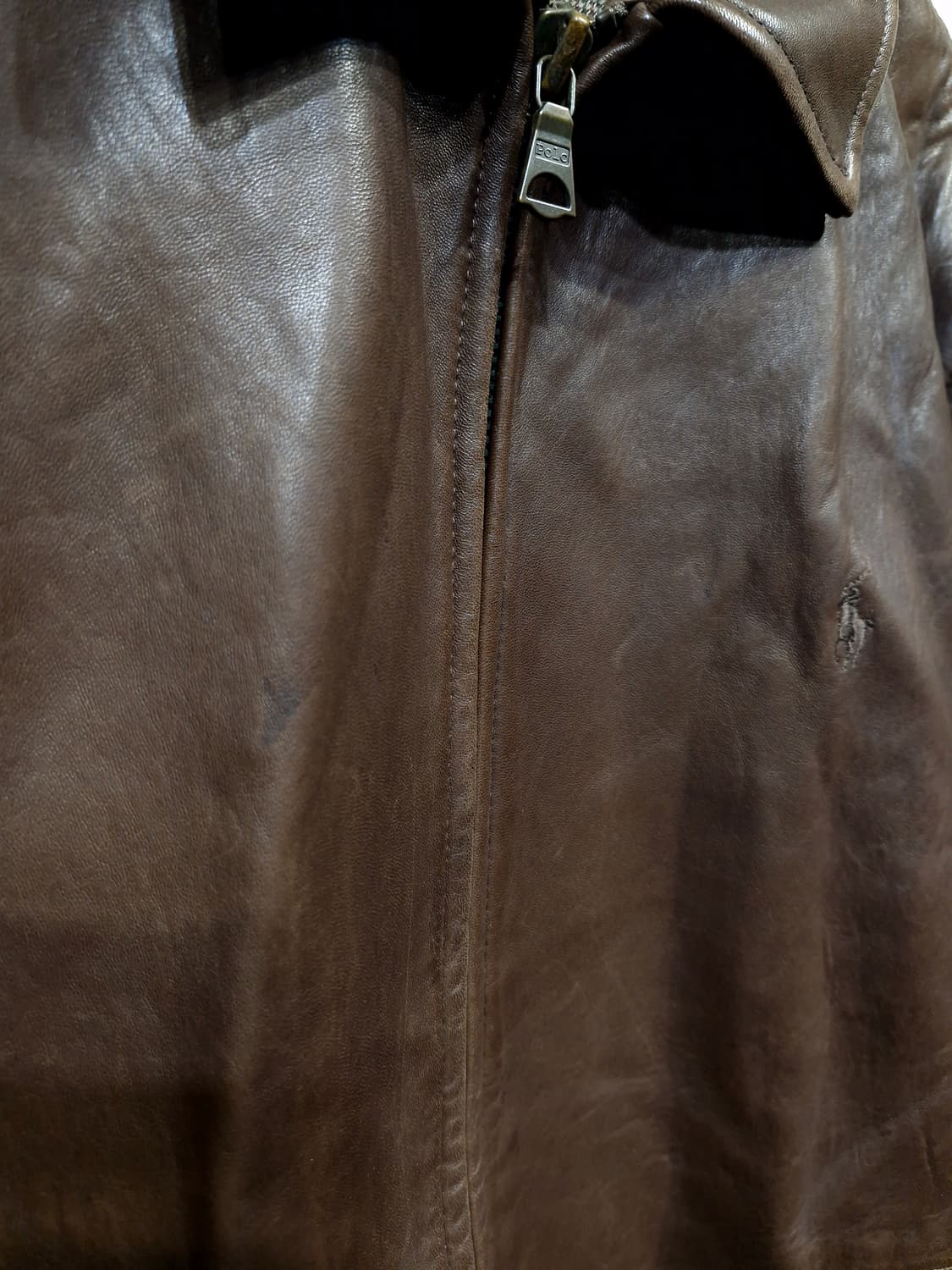 폴로랄프로렌 맥스웰 양가죽 자켓 브라운(M) 상품이미지6