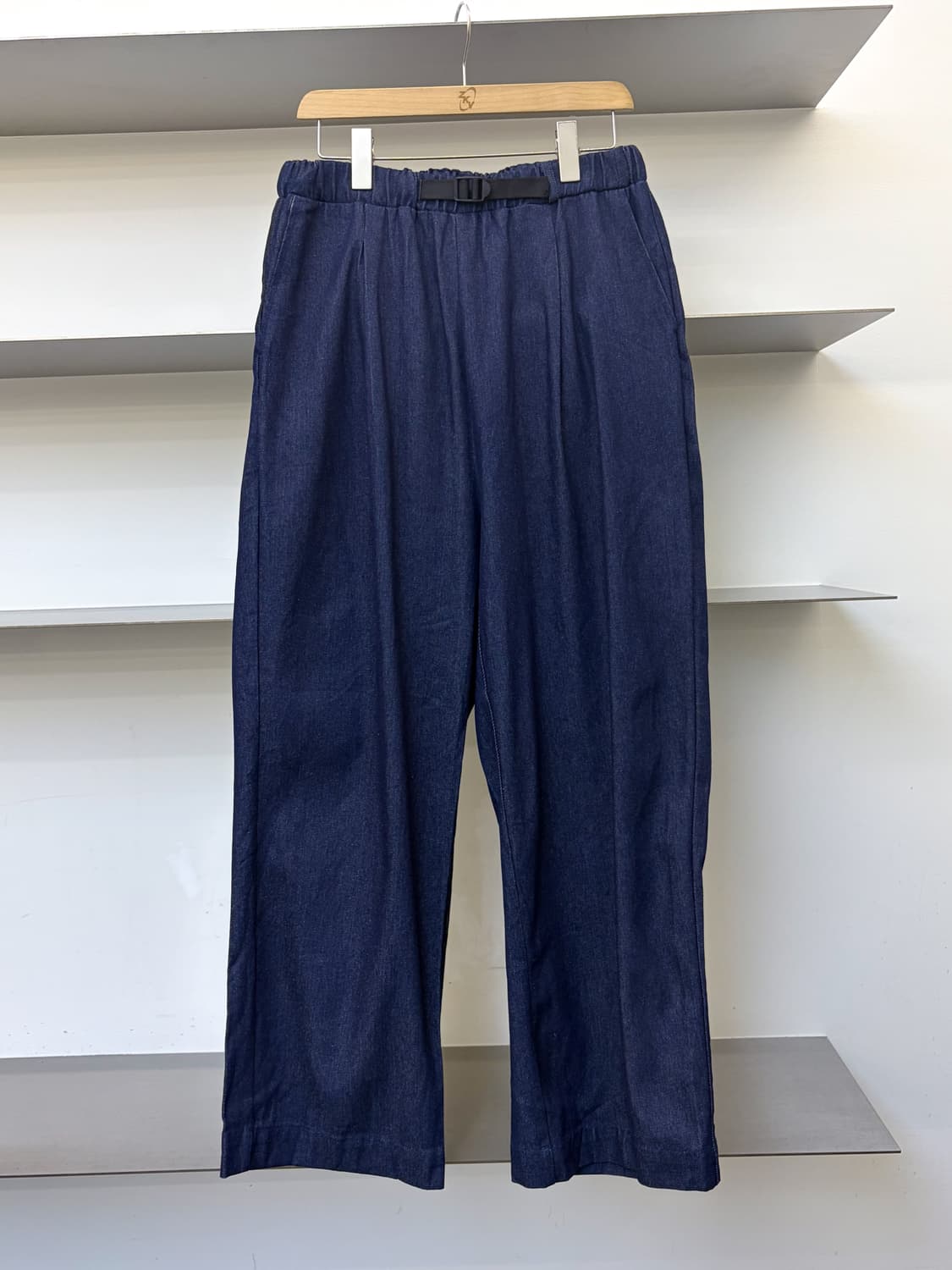 프릭스토어 벨티드 데님 와이드 팬츠 상품이미지1