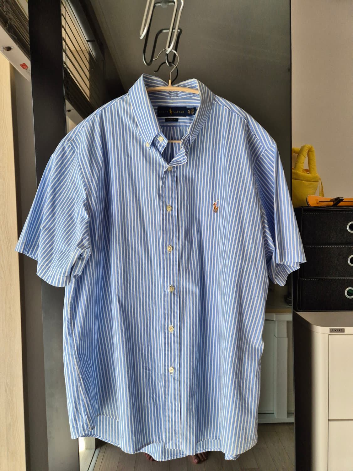 폴로 스트라이프 반팔 클래식핏 셔츠 xl 상품이미지1