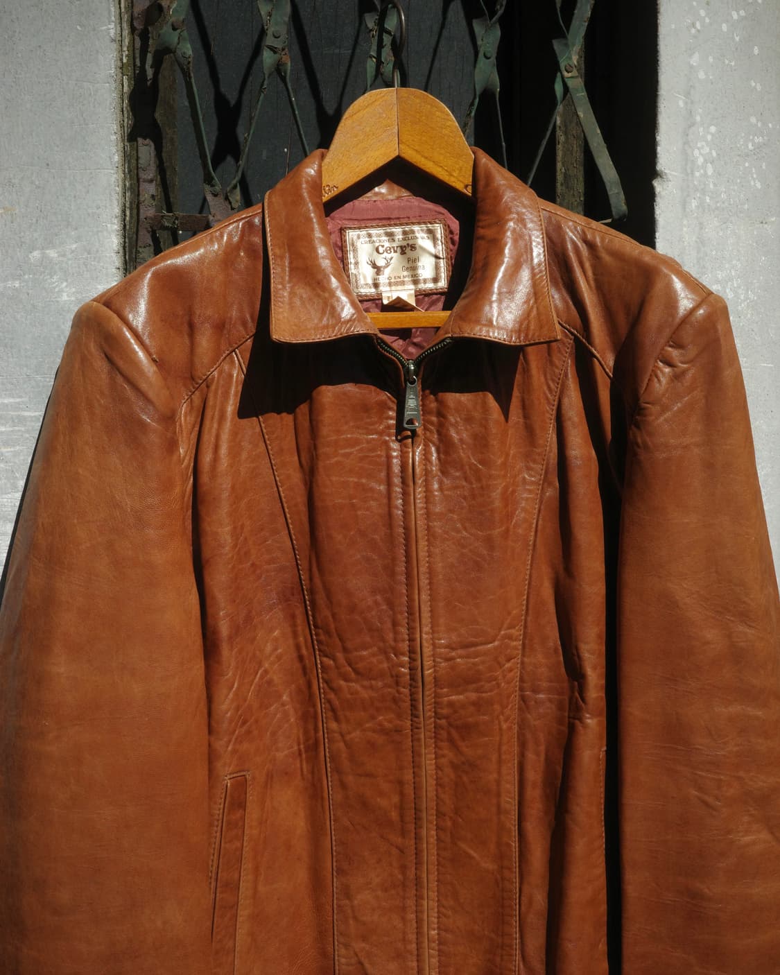 70’s Cevy’s 패널 히피 레더 자켓 상품이미지2