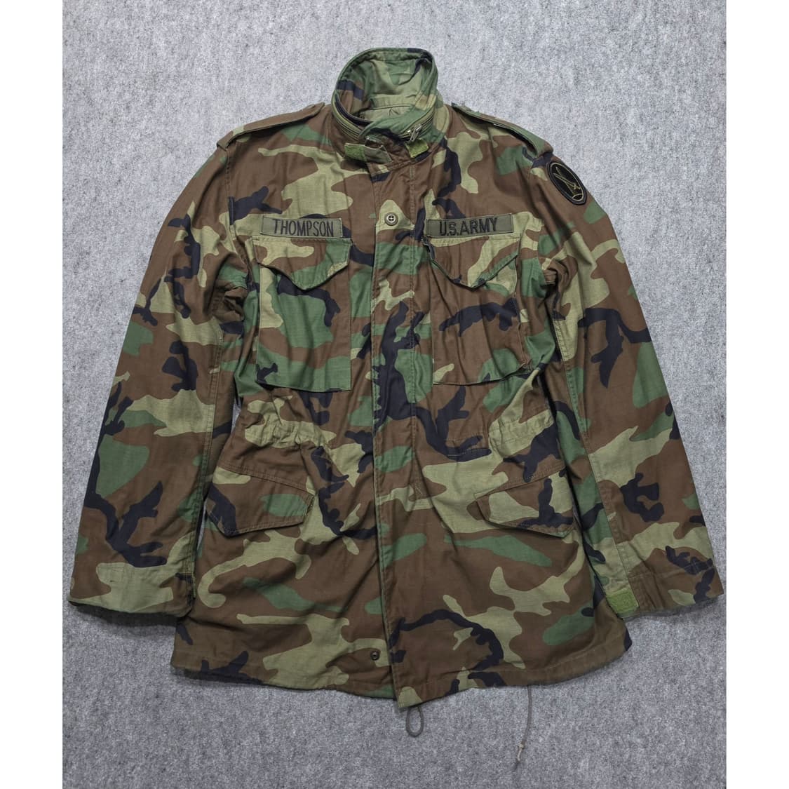 ARMY 오리지널 80s 빈티지 우드랜드 카모 M-65 필드 자켓 S 상품이미지1