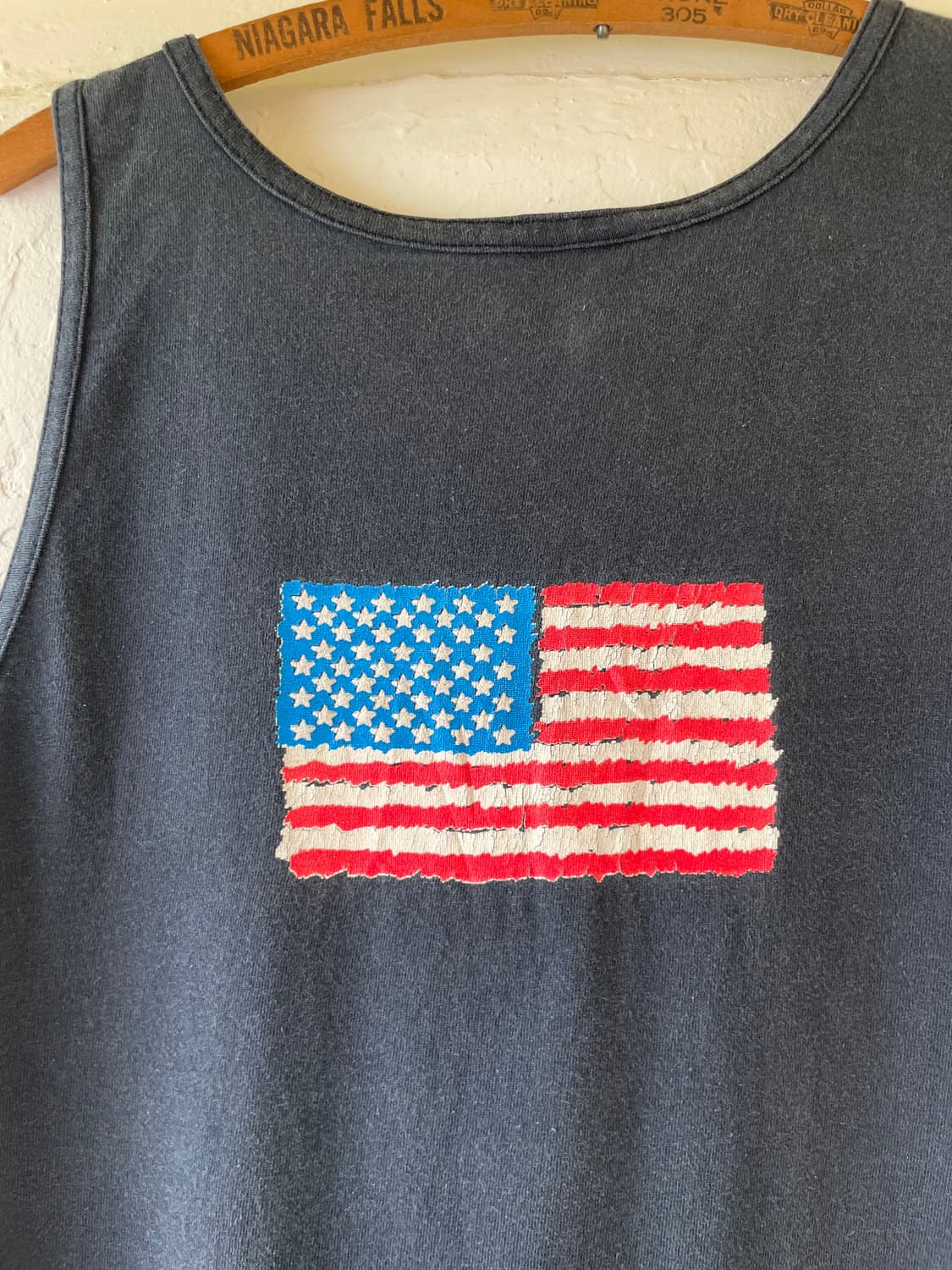 1990's Vintage Oneita USA Flag Tank Top  상품이미지7