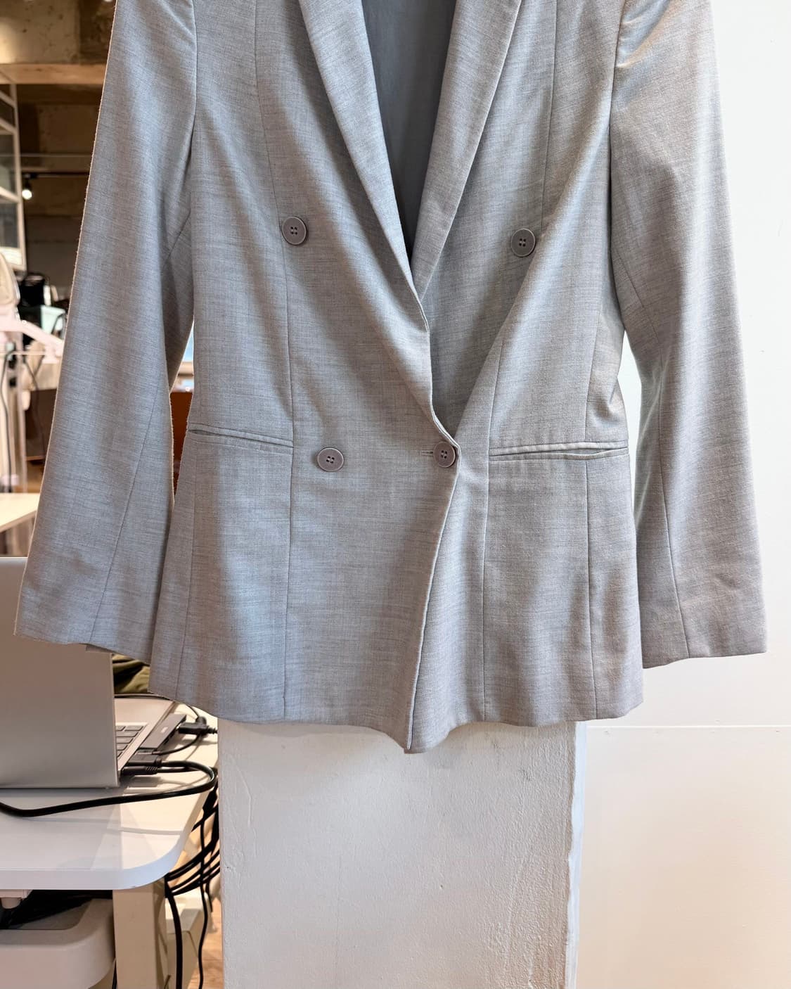 mm6 그레이 더블 블레이저 자켓  상품이미지6