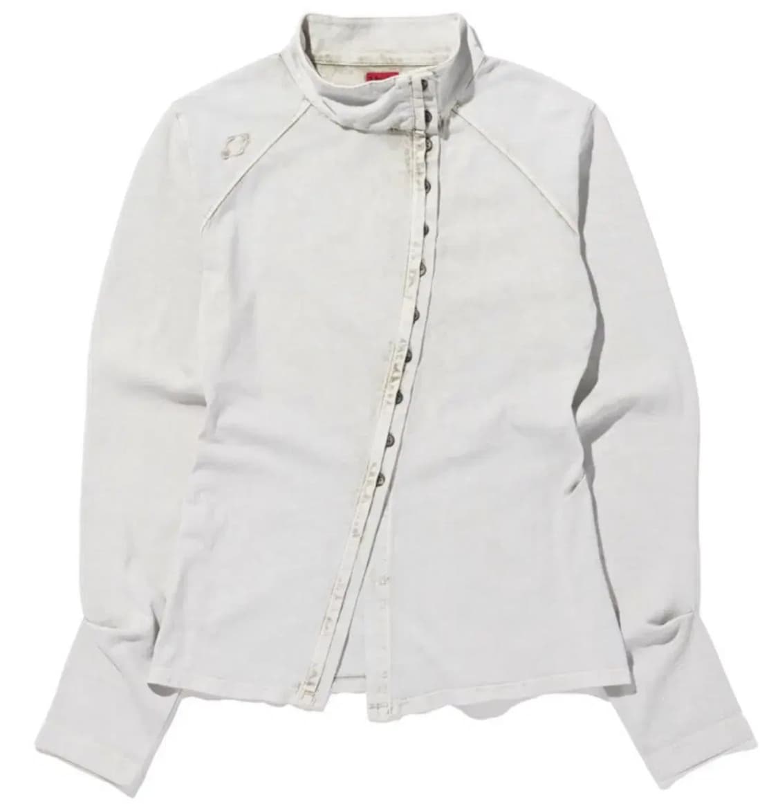 [ 미스치프 ] 워시드 져지 셔츠 - 라이트베이지 S 상품이미지1