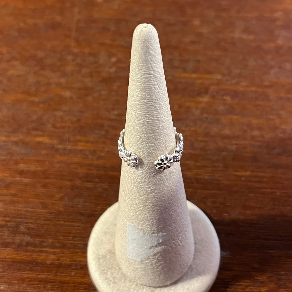 새상품 925 여자 은반지 꽃모양 반지 오픈링 상품이미지3