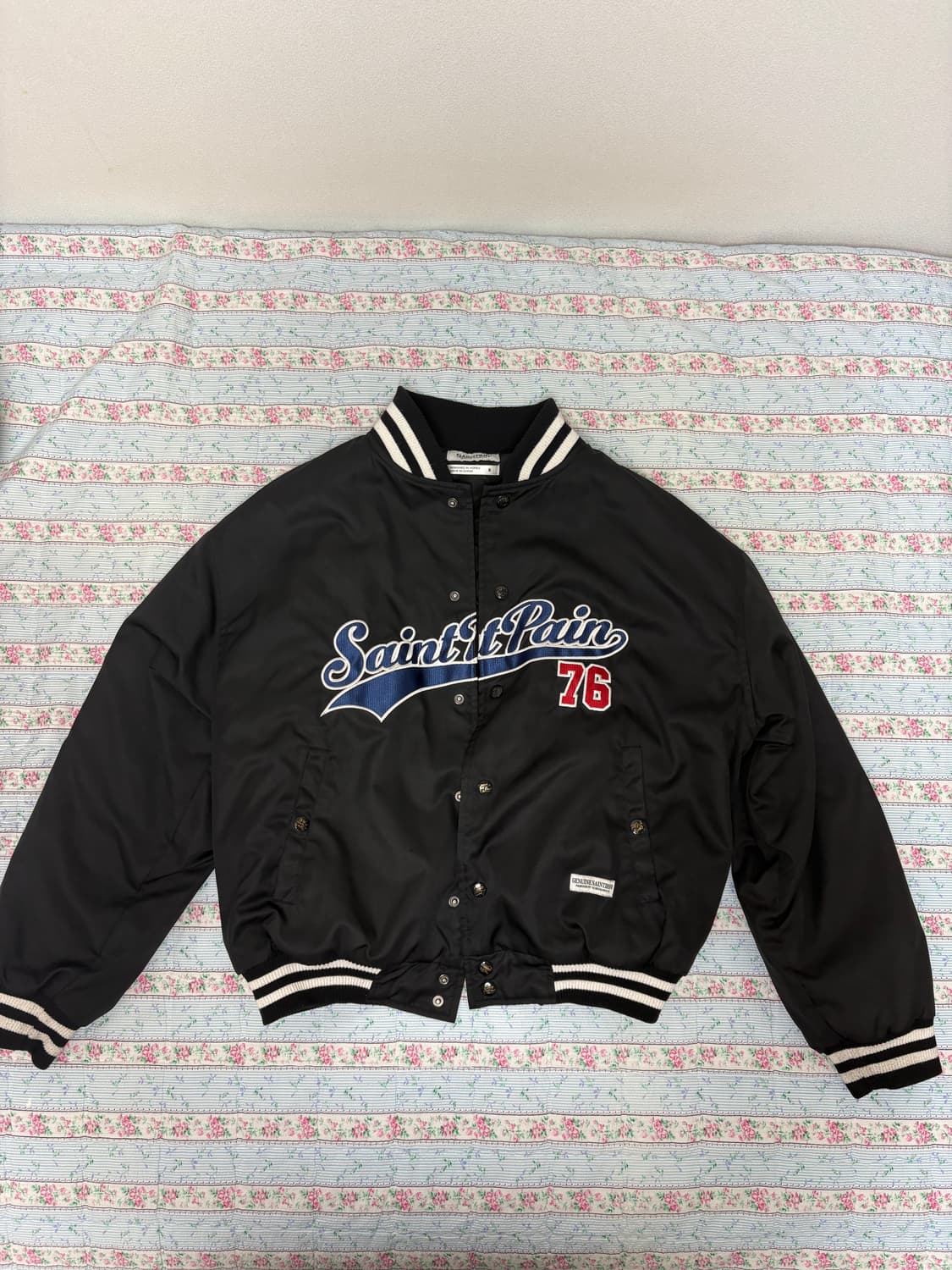 세인트페인 SP 팀 로고 스타디움 자켓 네이비 S 상품이미지1