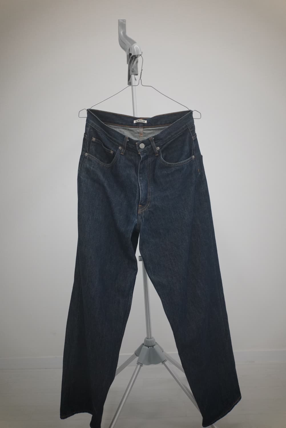 오라리 하드트위스트 와이드 데님 팬츠 인디고 상품이미지2
