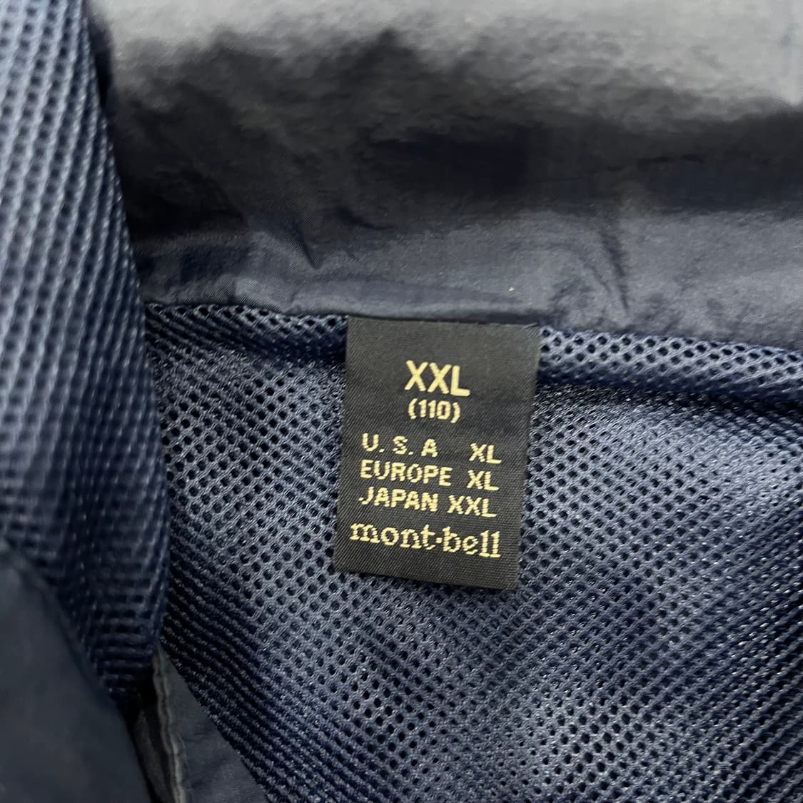 XXL 몽벨 바람막이 자켓 네이비 상품이미지6