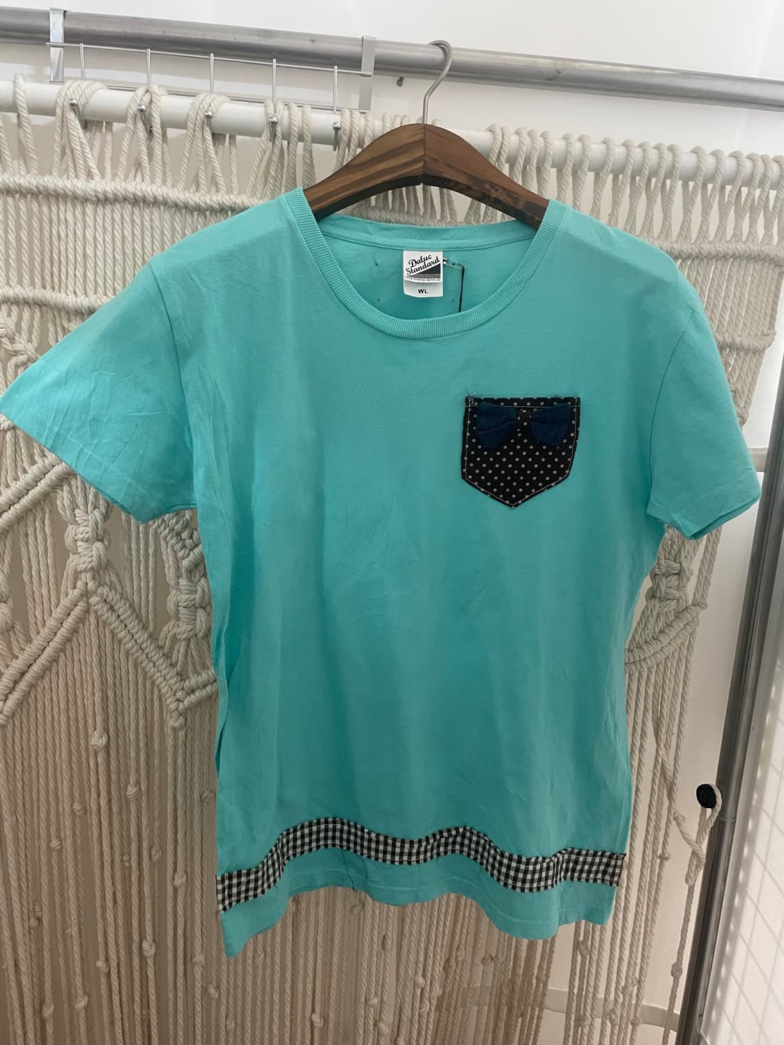 민트 포켓 도트 포인트 반팔 티셔츠 상품이미지1