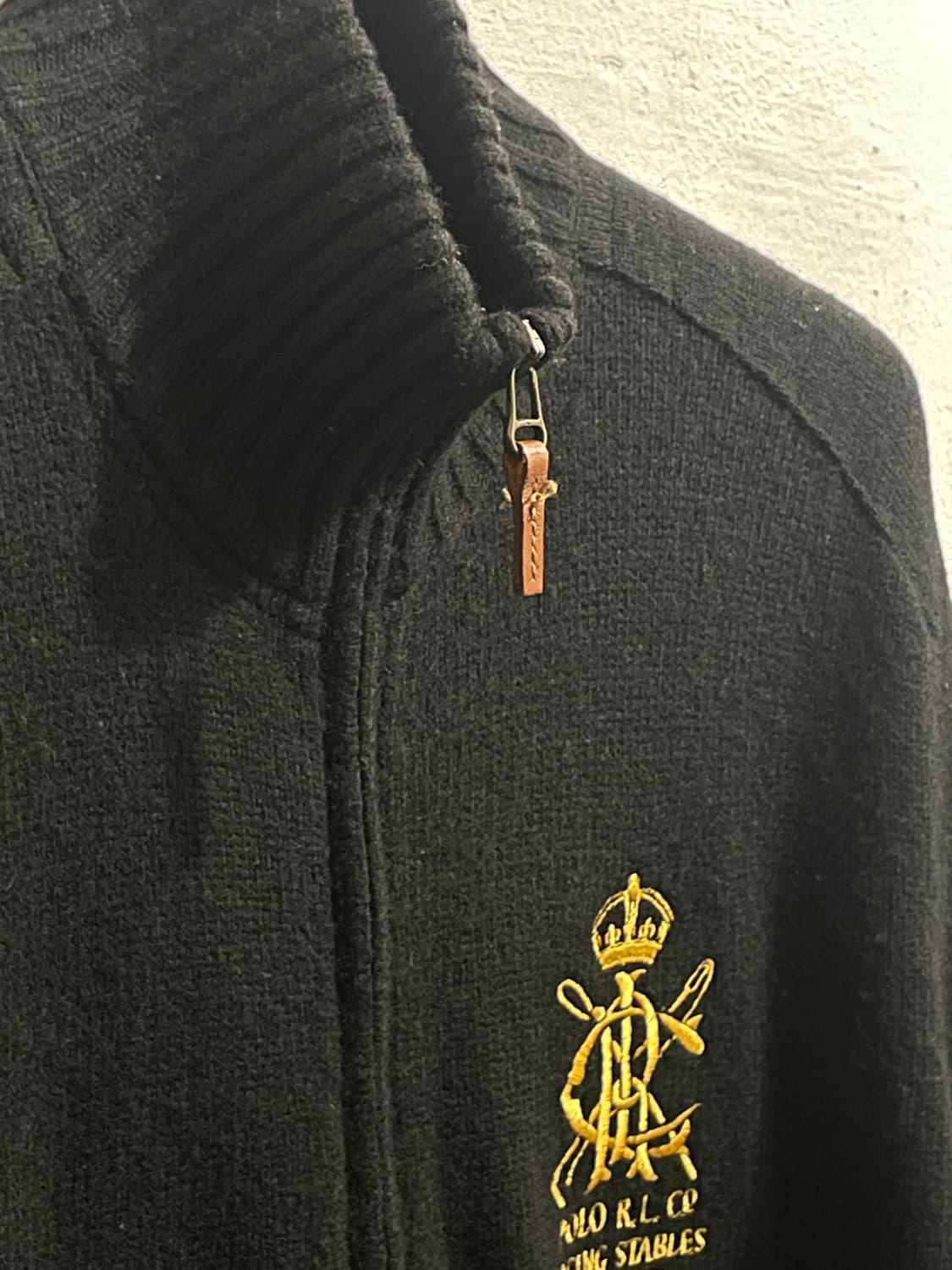 폴로 랄프로렌 램스울 집업 니트 자켓 상품이미지4