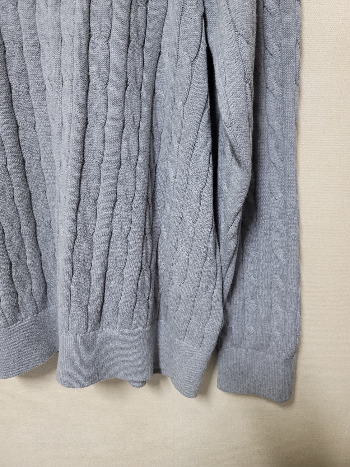 빅사이즈(XXL) 타미힐피거 케이블 코튼니트 상품이미지2