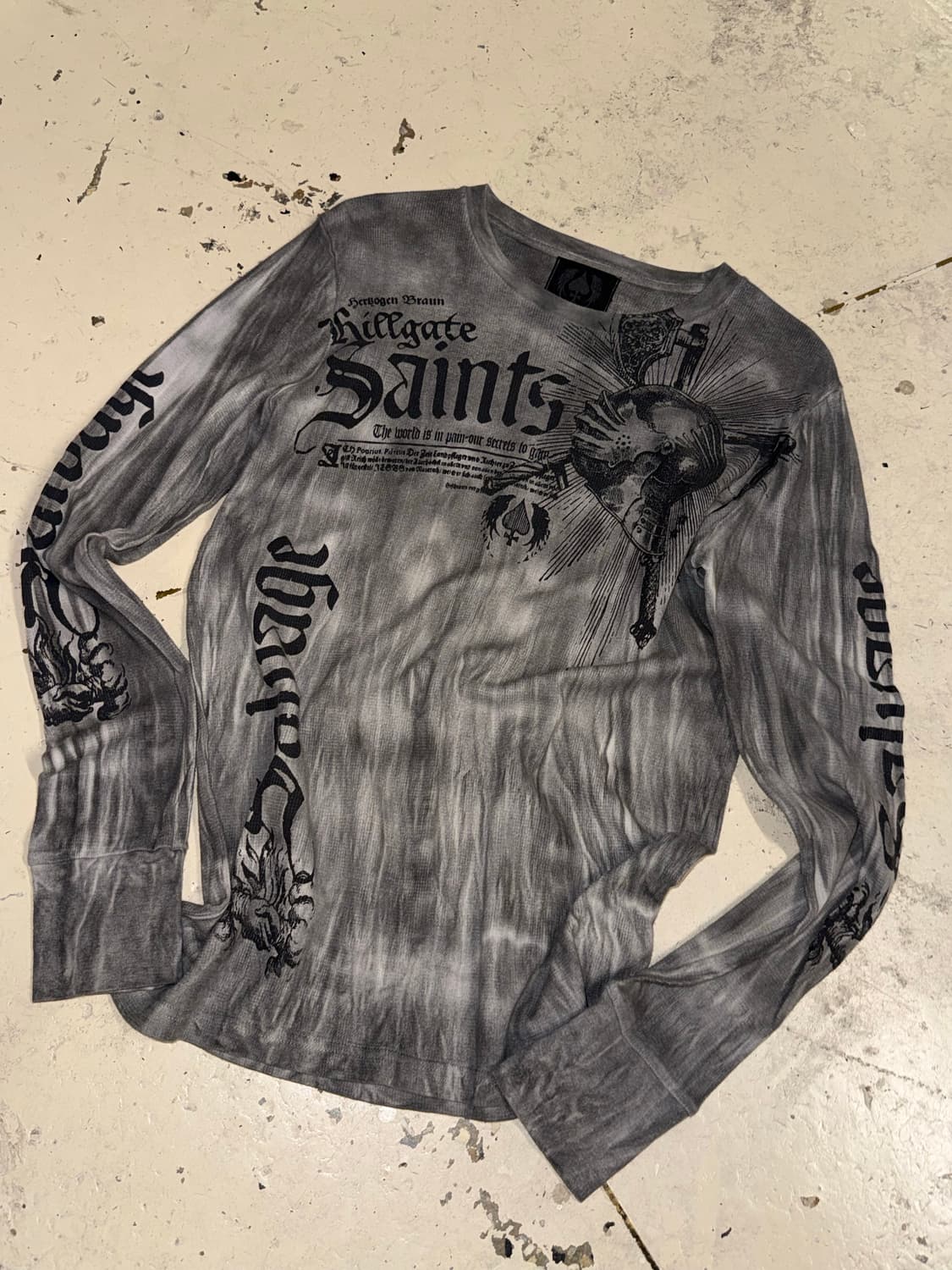 Salvage grunge lettering long sleeve 상품이미지3