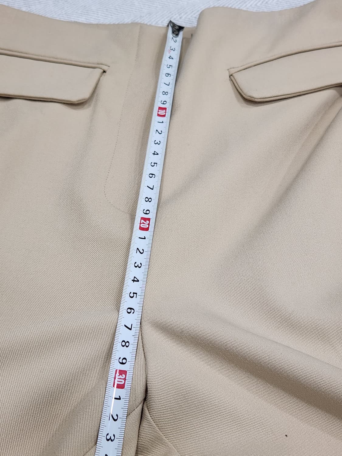 [XS] 자라 ZARA 연베이지 와이드 팬츠 XS 상품이미지8