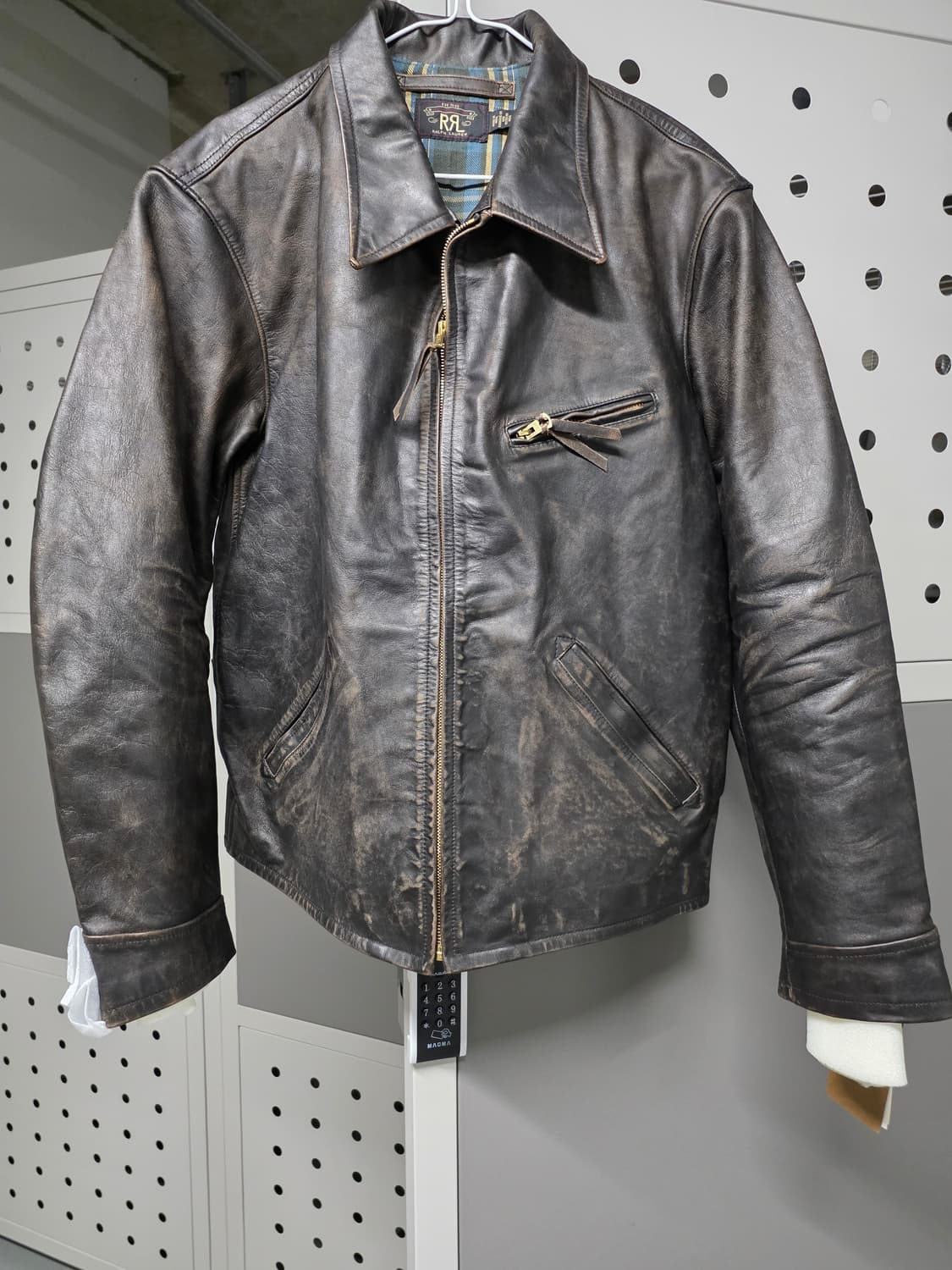 RRL 뉴스보이 가죽자켓 L 상품이미지1