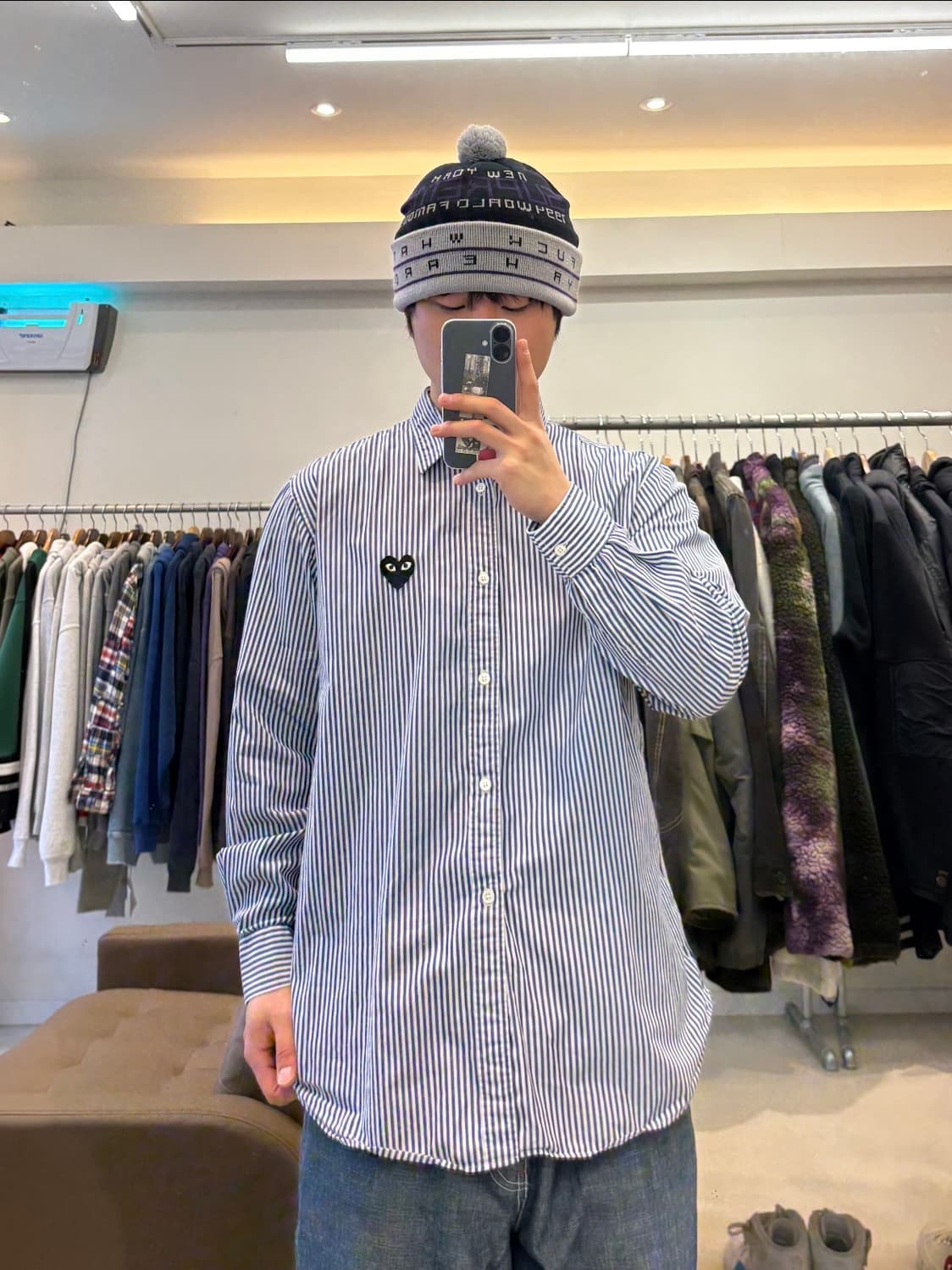 꼼데가르송 플레이 스트라이프 셔츠 상품이미지8