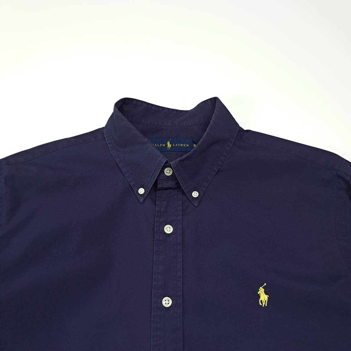 CL688 XL 폴로 00s 코튼 버튼다운 퍼플네이비 셔츠 상품이미지2